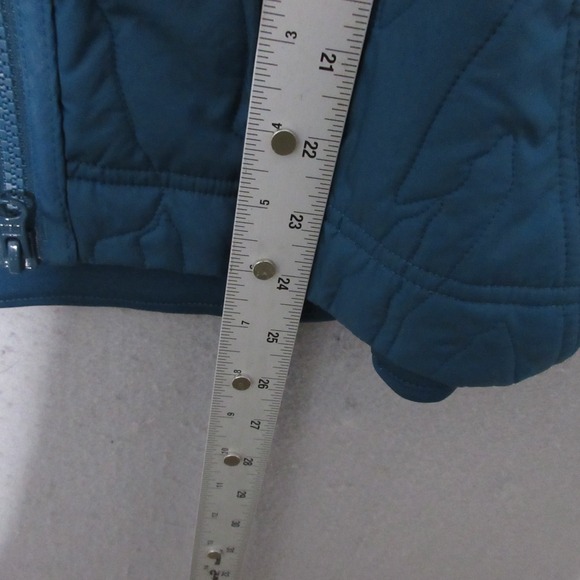 Adidas Stella McCartney Vest Medium Teal Run Gilet Shell Hood Travel Pockets‎ - Picture 9 of 11